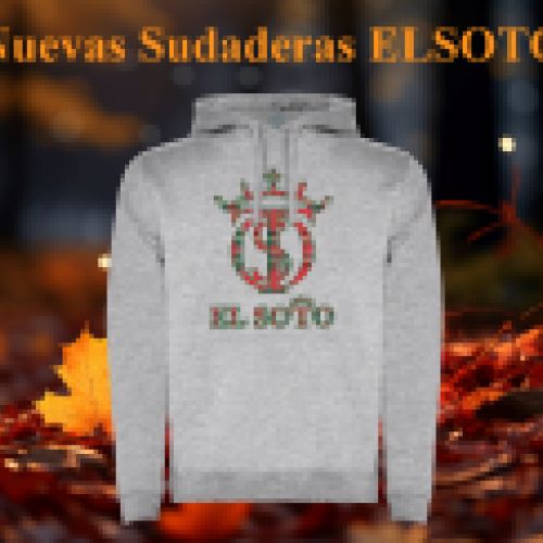 sudadera gris hierro escoces rojo el soto