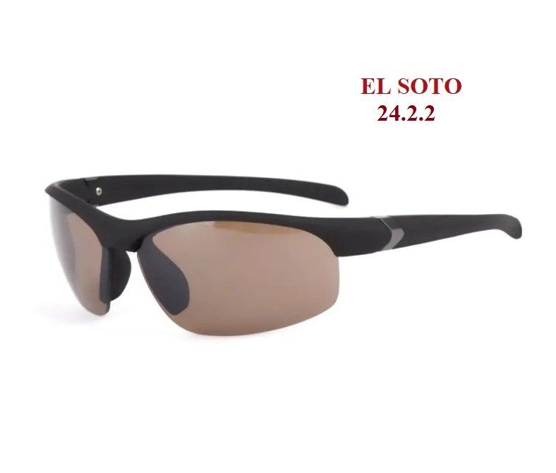 GS 24.2.2 Gafas de sol tipo deportivas con montura al aire inferior y cristales marrones UV400