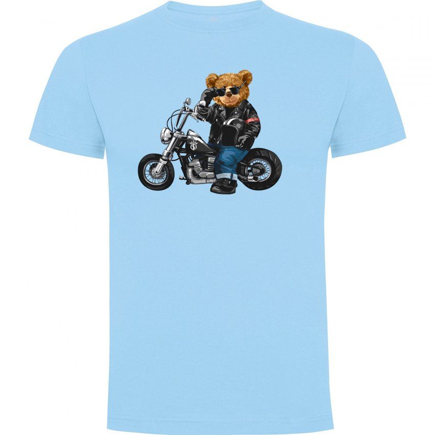 OSO MOTO azul celeste