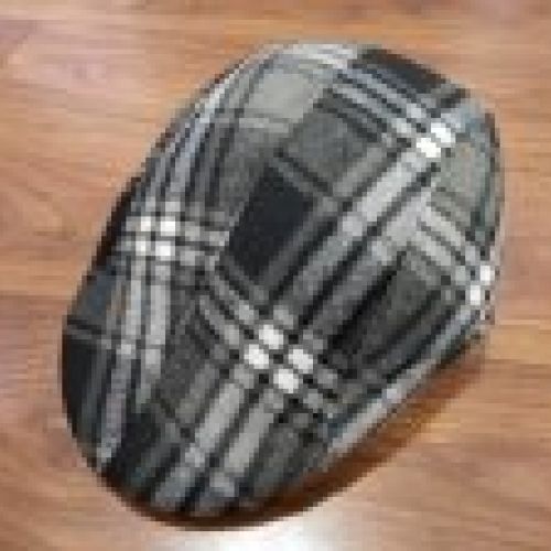 GR02 Gorra Campera Cuadros Negra y Blanca