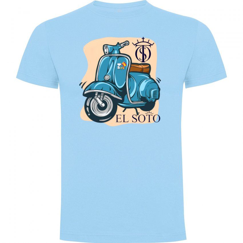 VESPA SNOOPY azul celeste
