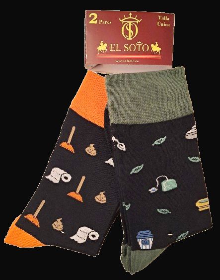 Calcetines papel higienico e infusion