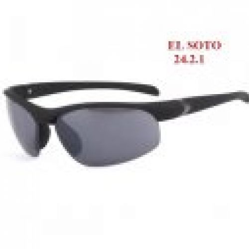 GS 24.2.1 Gafas de sol tipo deportivas con montura al aire inferior y cristales negros UV400