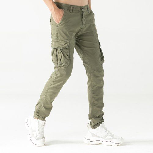 pantalon cargo verde