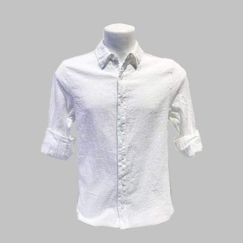 Camisa 100% Lino Blanca