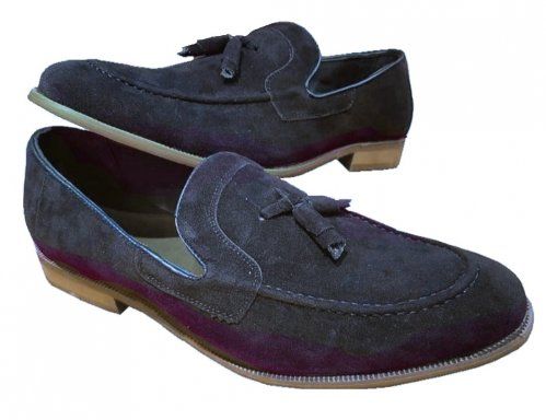 Mocasin Borlas Azul