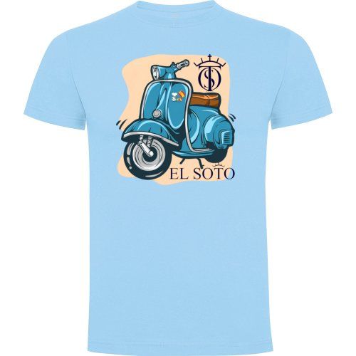 VESPA SNOOPY azul celeste