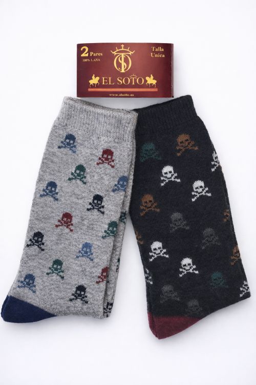 Calcetines Lana Calaveras