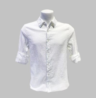 Camisa 100% Lino Blanca